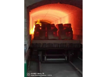 天然气水玻璃隧道模壳焙烧炉：平焰烧嘴两侧布局 均温焙烧模壳